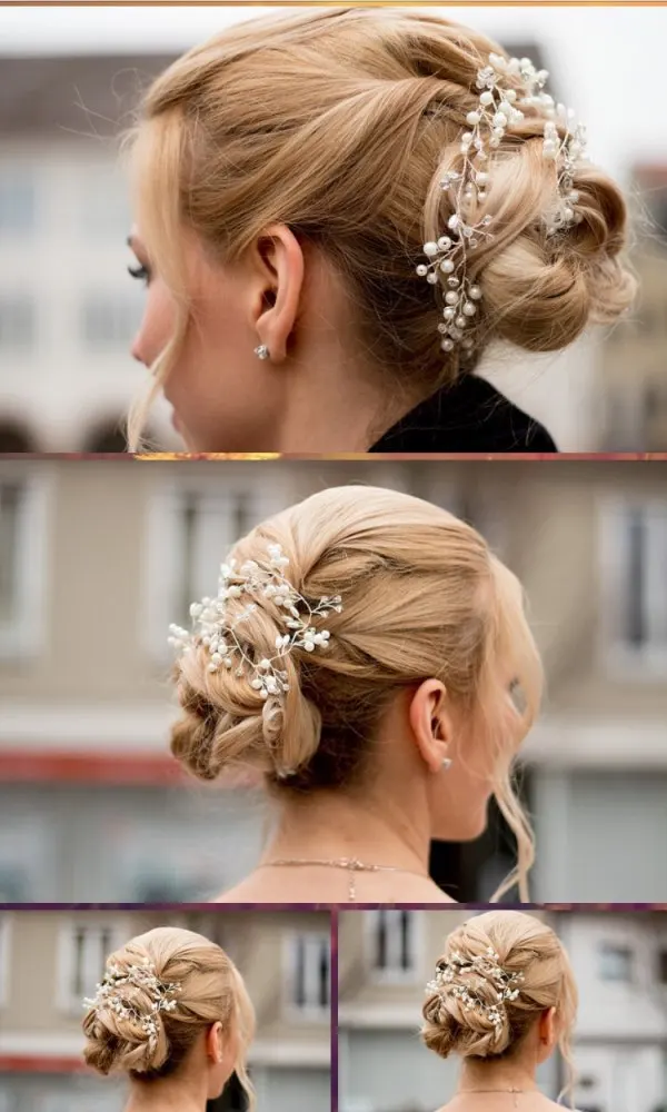 Свадебная повязка на голову с жемчугом, цветами, свадебные повязки на голову, вечерние, свадебные аксессуары для волос для женщин, свадебная тиара, романтические украшения для волос