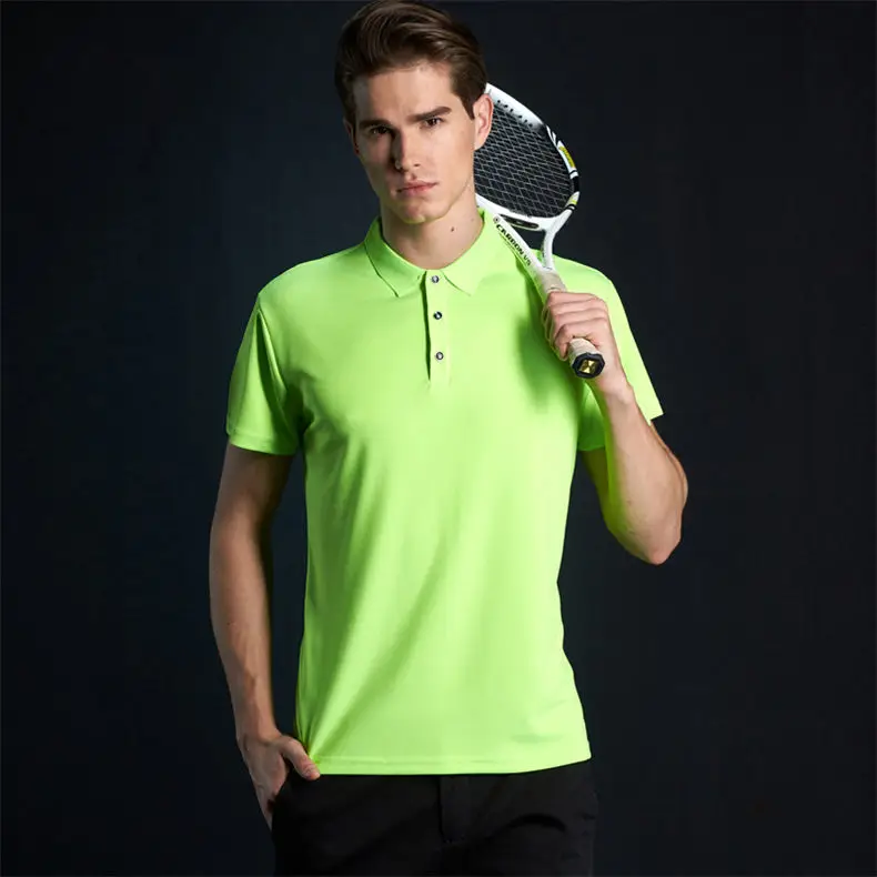 Fast Dry Polo Shirt Men Summer Couple Casual Short Polos Male Fashion Quality Men Women Sport Top Tee 2019 New Fitted Size S-4XL 06