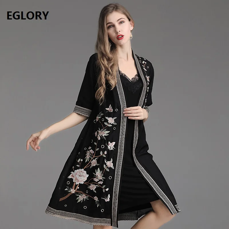 Vintage Manteaux Décontractés Qualité Nouvelle Cardigan À 5xl 2019 Vestes Été Mode Femmes Printemps Broderie Poche Floral La Top yellow Patchwork Black 8nmNvO0w