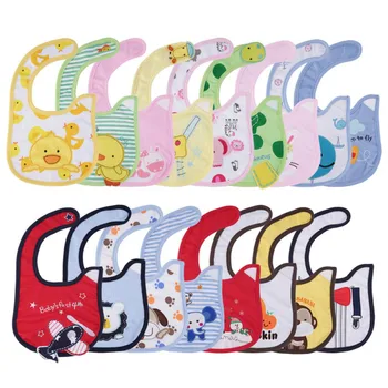 

3PC/LOT Mixed Sales Cotton Baby Bibs Waterproof Infant Bibs(send By Boys' or Girls')