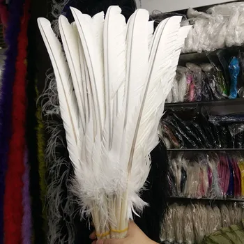 

new!10 pcs quality white eagle feathers, 20-24 inches / 50-60 cm long, DIY jewelry decoration