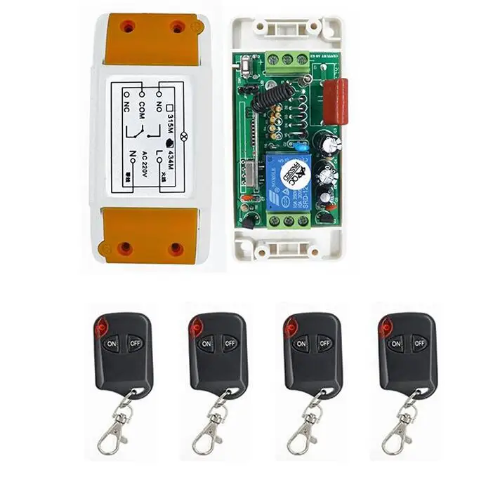 

Universal AC 220V 220 V 1CH 10A Wireless Remote Control Switch Receiver Transmitters for Appliances Gate Garage Door window lamp