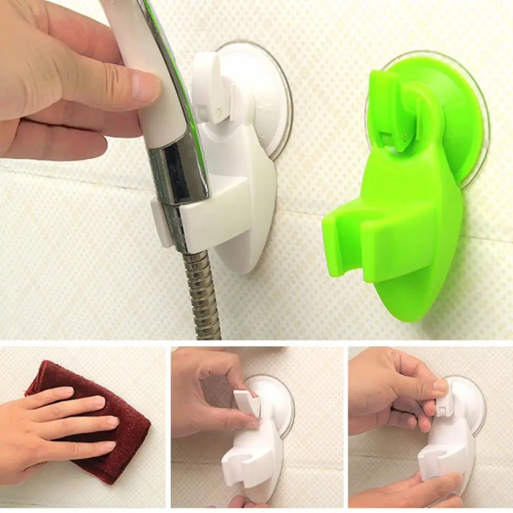 Home Bathroom Shower Head Holder Wall Suction Vacuum Cup Wall Mount