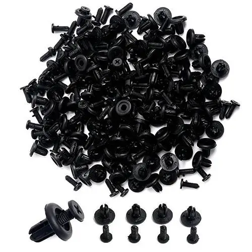 

100Pcs Car Auto Plastic Hollow Rivets Hole Fastener Fender Bumper Push Pin Clip