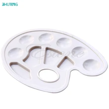 Акриловый Смешивания Краски Нарисовать ногтей акварель пластик палитра лоток 1 шт jan18