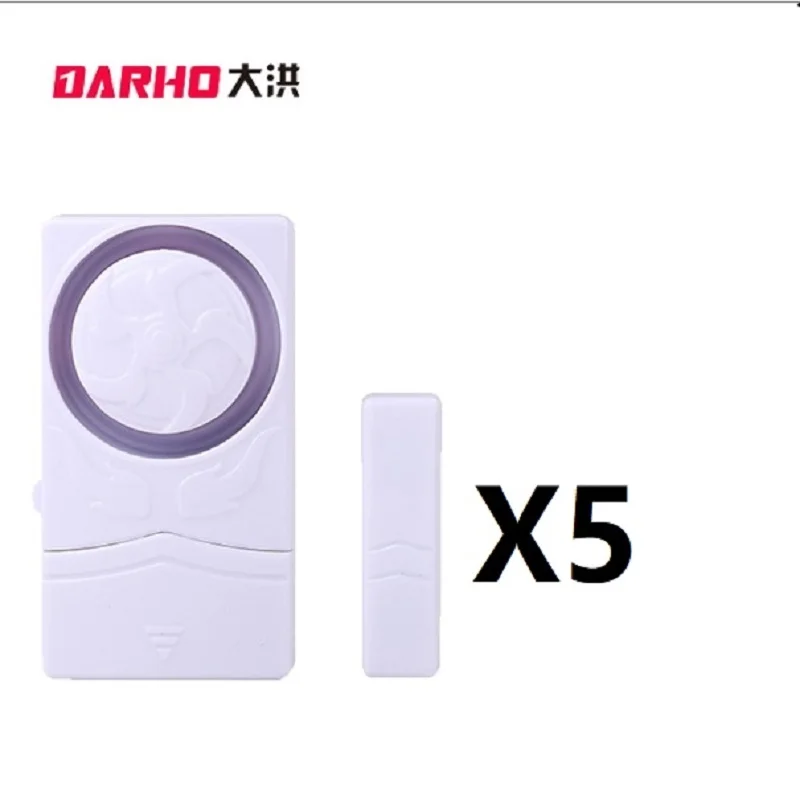 

Darho large volume Door Windows Alarm Sensor Wireless Home Security Alarm Systems Door Window Entry Burglar Alarm Pack of 5 pcs