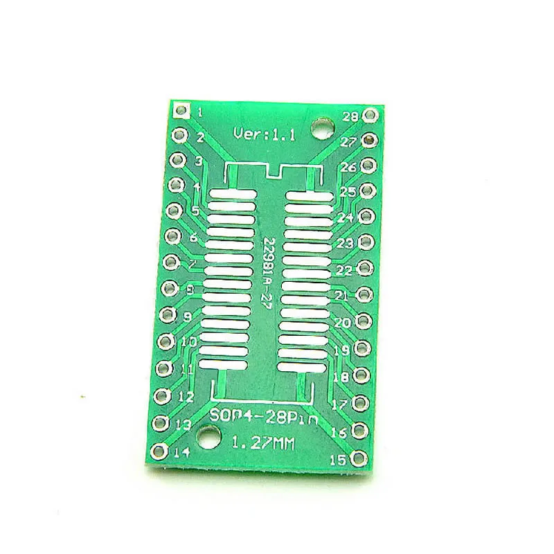 Плата преобразователя TSSOP28 SSOP28 SOP28 SMD в DIP28 IC плата модуля адаптеров пластины 0 65 мм