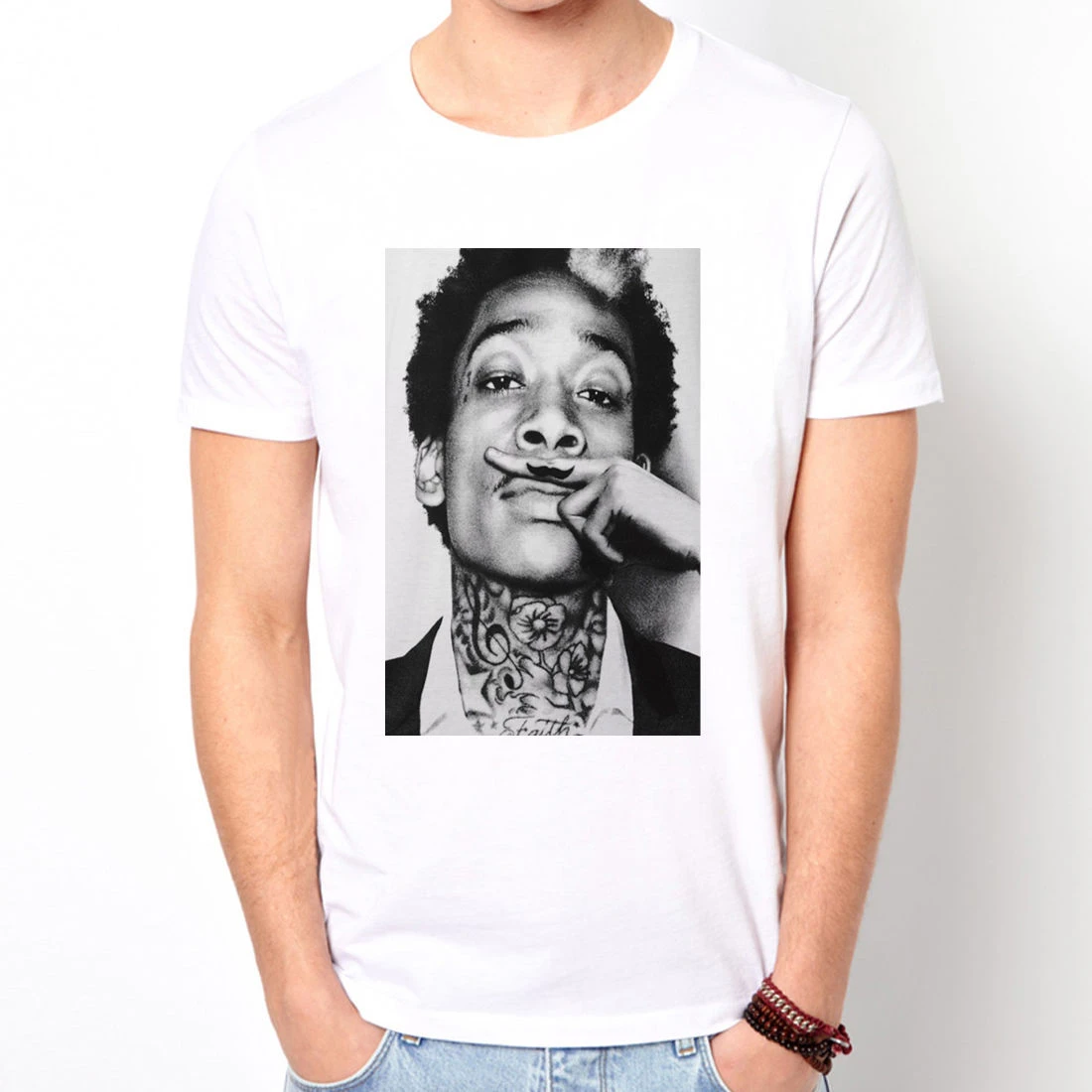 ウィズ カリファ指ラップヒップホップ歌手雑草タトゥー Tシャツ夏メンズファッション Tシャツ快適な Tシャツカジュアル半袖 Tシャツ Aliexpress