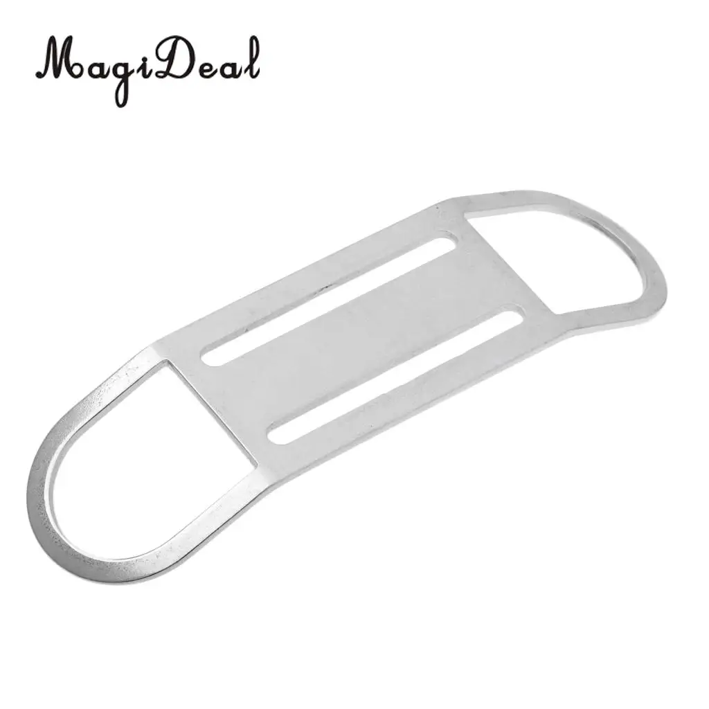 Professional Stainless Steel Scuba Diving Weight Belt Keeper Slide Retainer Standard 2''Webbing Harness Stopper Slider Gear Tool