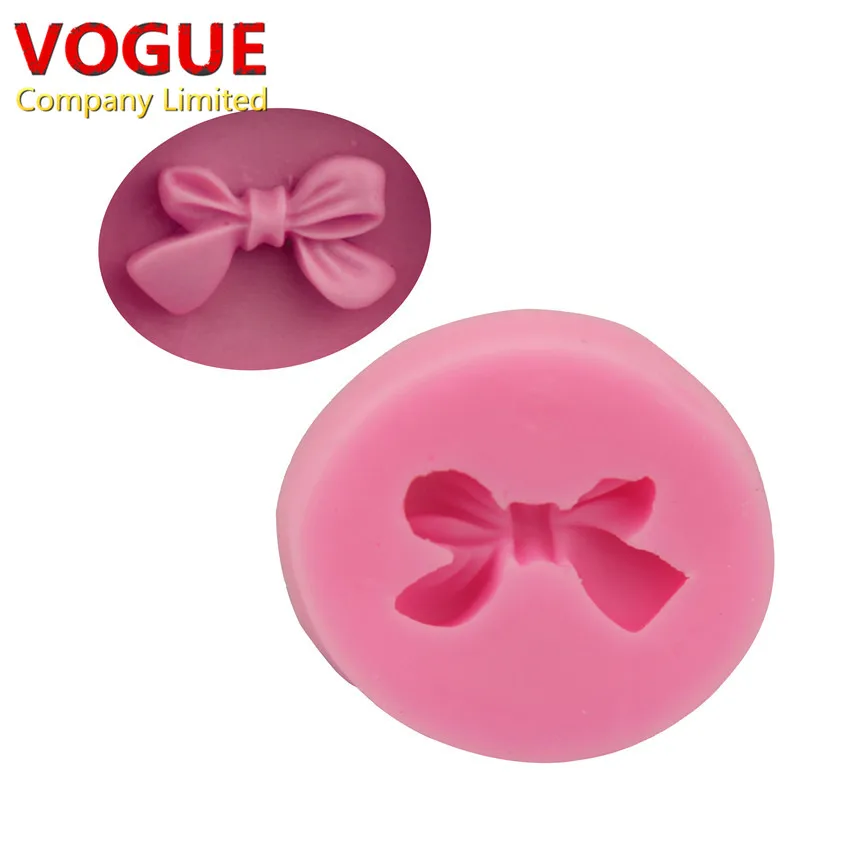 4 Pcs Bow Silicone Mold Fondant Bows Molds Chocolate Candy