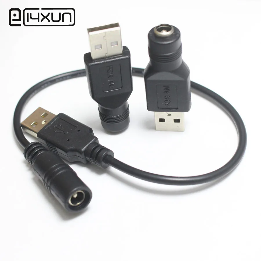 

1pcs 5.5*2.1 mm female jack to USB 2.0 Male Plug 5V DC Power Plugs Connector Charging Adapter for Laptop PC