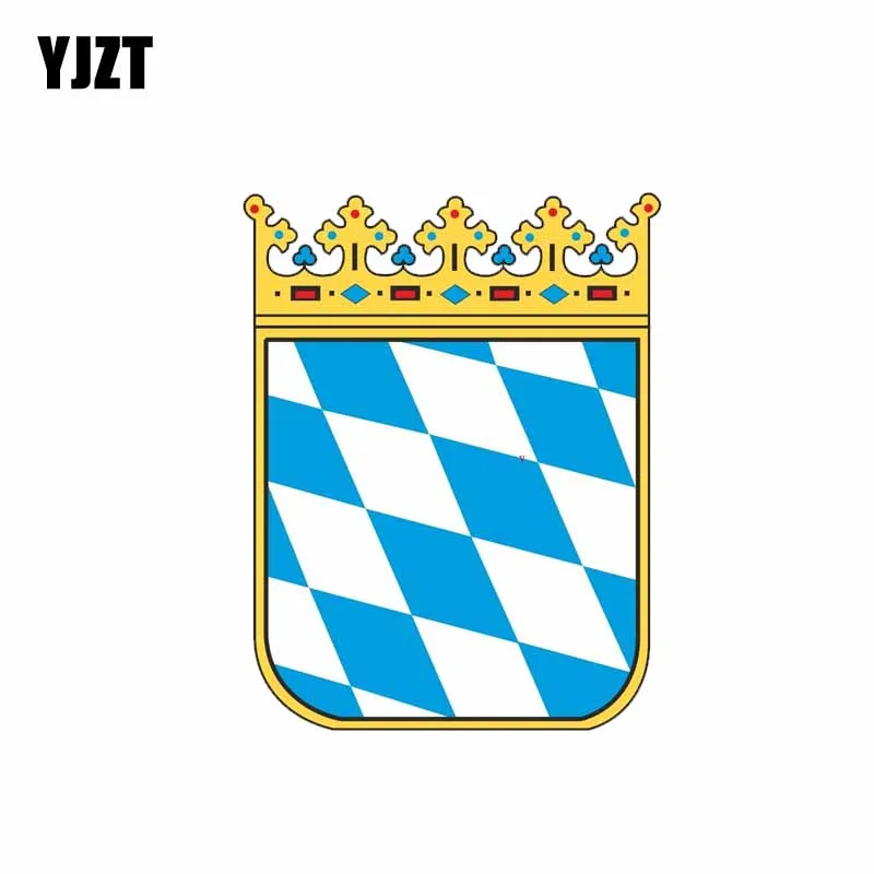 

YJZT 9CM*12CM Car Styling Bayern GERMANY Coat Of Arms Motorcycle Bike Car Sticker Window Decal 6-2009