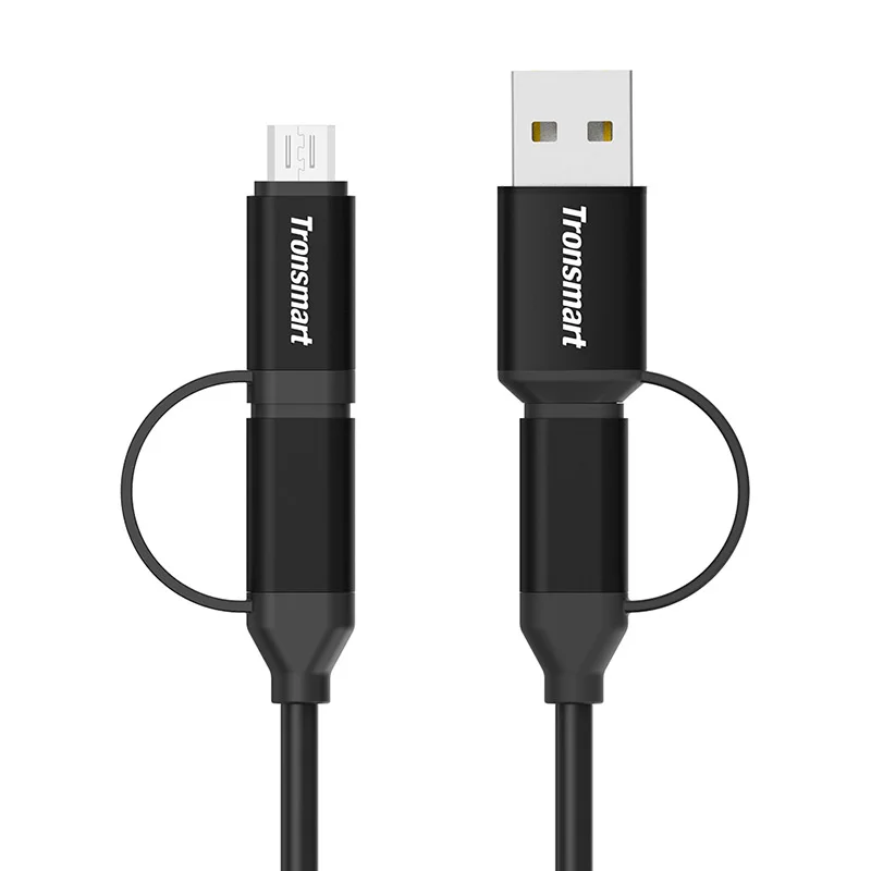Tronsmart C4N1 4 en 1 Tipo C Cable a Micro USB y USB 2,0 adaptadores para cargador sincronización de datos para Samsung Galaxy Pixel/Pixel XL