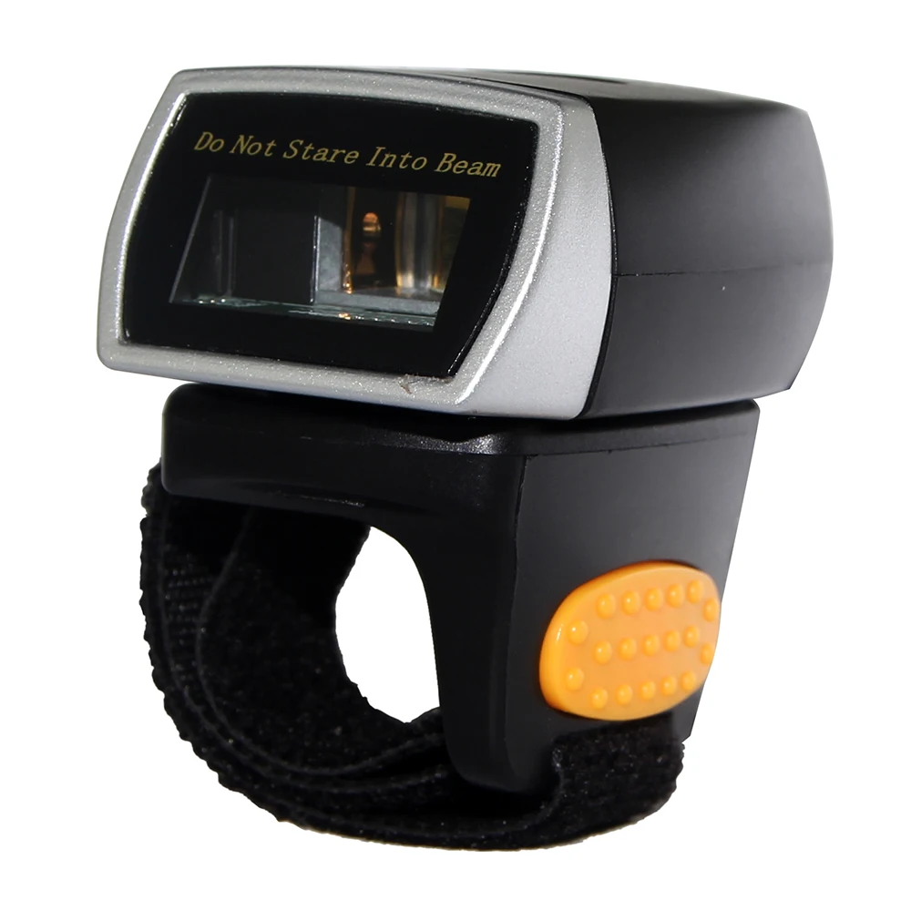 Buy Mini Wearable Bluetooth 2D QR Barcode Scanner Finger Ring QR Code Reader