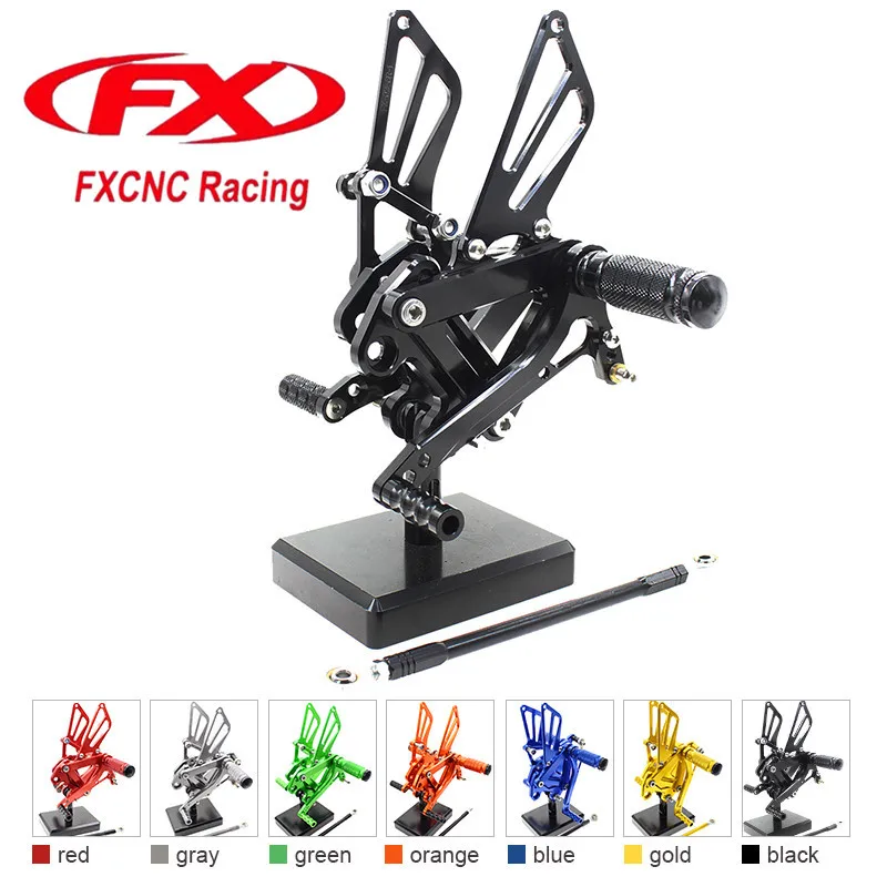 Форекс ЧПУ Алюминиевый Регулируемая мотоцикл Rearsets задний комплект подножки педали подставки для ног для Kawasaki с zzr600 2005 - 2008 2006 2007 Форекс ЧПУ Алюминиевый Регулируемая мотоцикл Rearsets задний комплект подножки педали подставки для ног для Kawasaki с zzr600 2005 - 2008 2006 2007