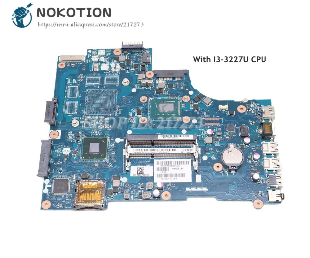 NOKOTION для dell Inspiron 3721 3521 материнская плата ноутбука VAW00 LA-9104P CN-00FTK8 00FTK8 SR0XF I3-3227U CPU HM76
