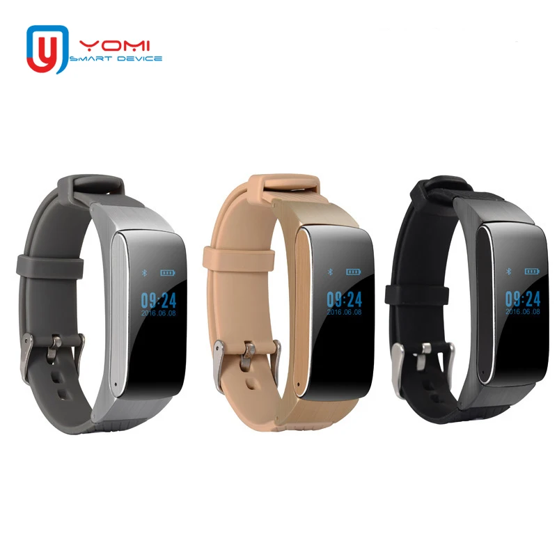 

New Sports Bracelet Bluetooth Earphone Talk Band Heart Rate Monitor Pedometer Fitness Watch Smart Bracelet Earphone Mini Headset