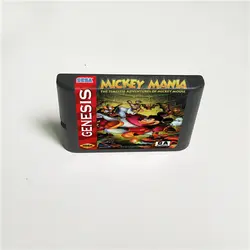 Микки Мания 16 бит MD карточная игра для Sega megadrive бытие игровой консоли картридж