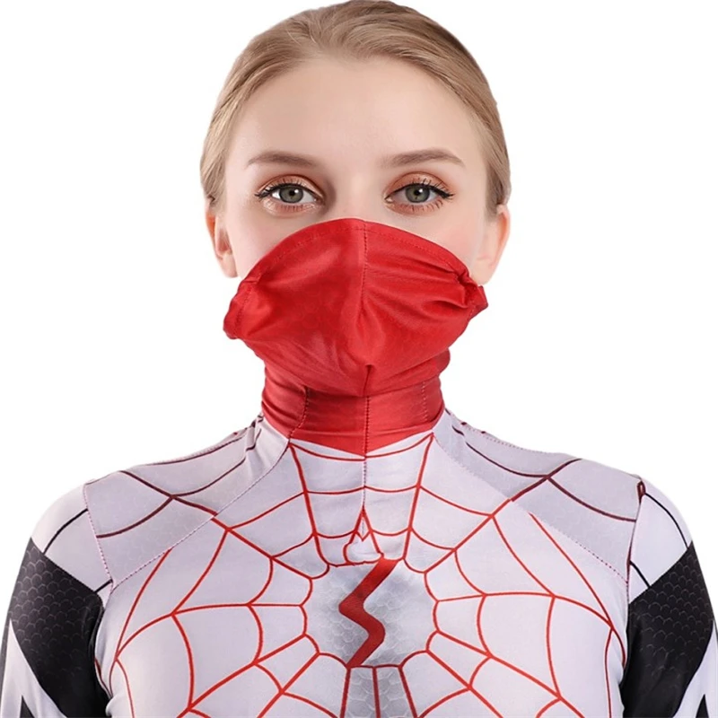 Костюм Человека паука Гвен для взрослых и детей костюм супергерой zentai боди