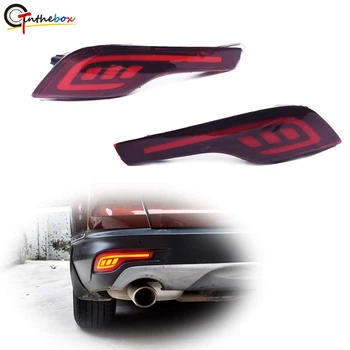

Gtinthebox 3D Optic Red LED Rear Bumper Reflectors Fog Brake Tail Light Lamps Kit for Honda CRV CR-V 2017 2018 2019