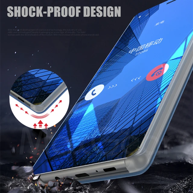 Mirror Flip Phone Case For Huawei Mate 9 10 20 Pro Lite Smart Clear View Cover For Huawei P8 P9 P10 P20 Plus Pro Lite P Smart