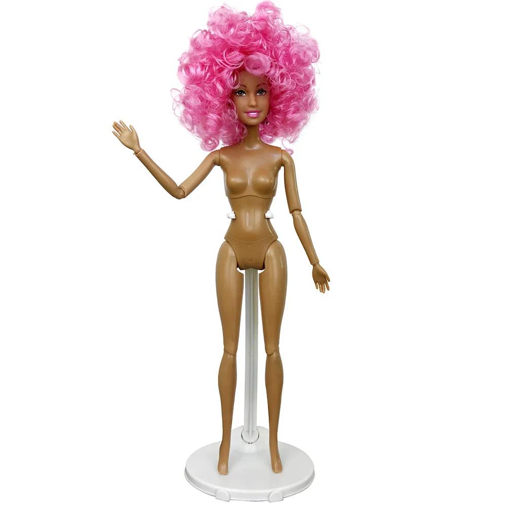 Huang Neeky#503 новая детская подвижная африканская кукла игрушка черная кукла лучший подарок игрушка для девочек уникальный подарок горячая распродажа - Цвет: Hot Pink