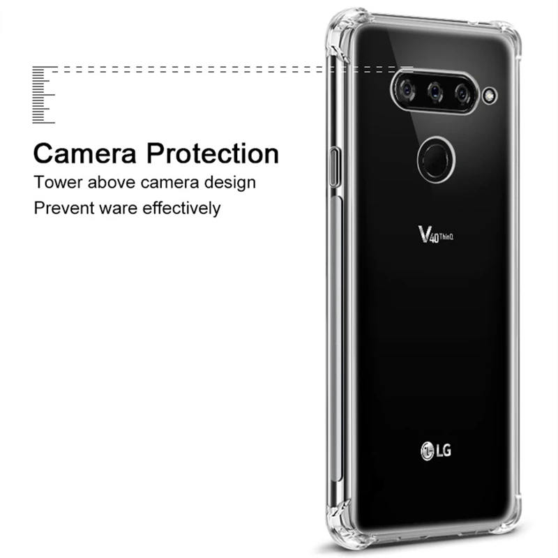 Чери прозрачный противоударный чехол для LG G6 G7 плюс Q6 Q9 крышка из термопластичного полиуретана(TPU) чехол для LG V30 V40 V20 K8 K10 Coque