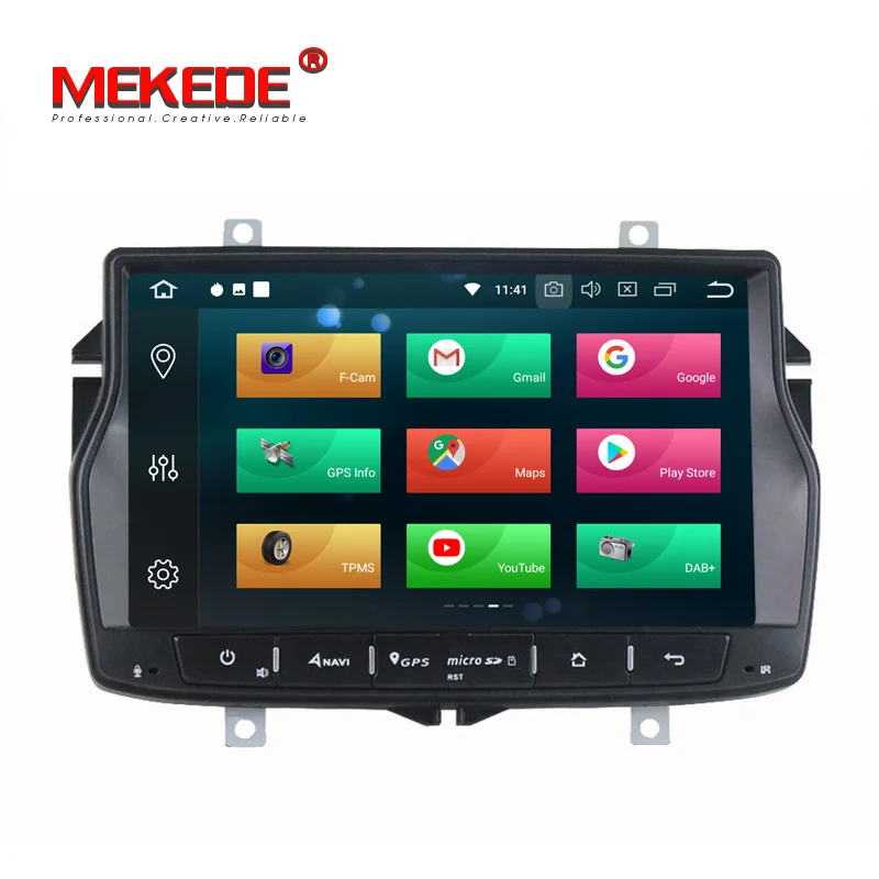 Top Russian menu!Mekede 8core android 8.0 car dvd player headrest for Lada Vesta RADIO STEREO radio with 4g wifi bluetooth 2