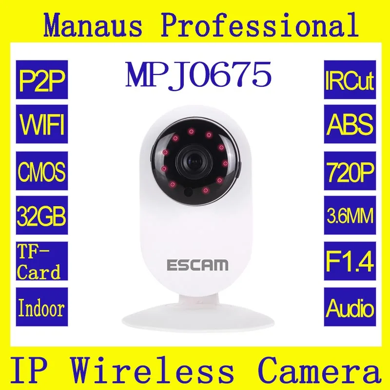 

H.264 High Profile Mini ESCAM Ant QF605 video surveillance cameras Two Way Audio Support motion detection and email alarm J0675