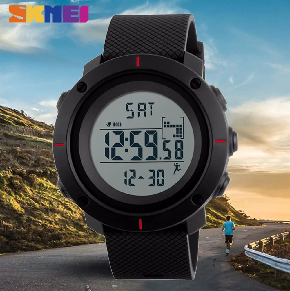 SKMEI Smart запястье шагомер калорий спортивные часы для Для мужчин работает военные