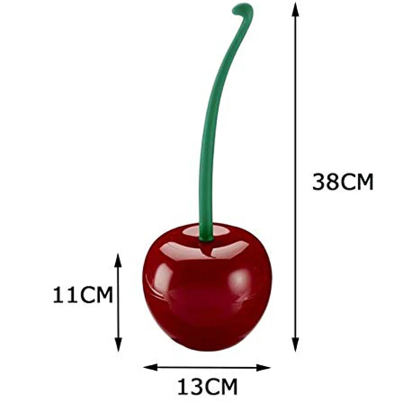 GESEW пластиковая щетка для унитаза в форме вишни база ложки с длинной ручкой, щетка для чистки ванной кухонная домашняя принадлежность наборы аксессуаров для ванной комнаты