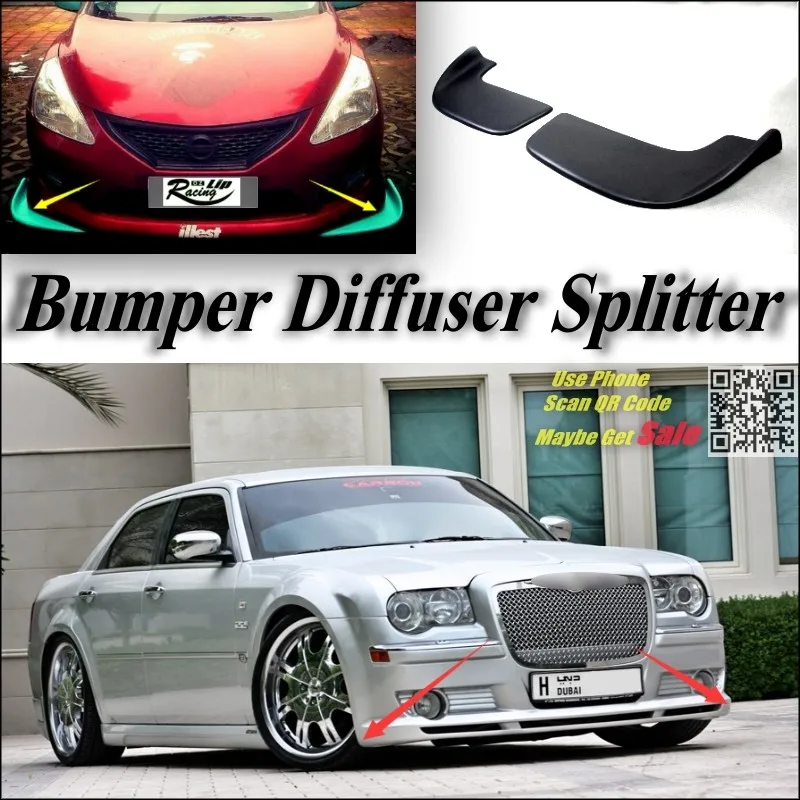 Splitter Diffuser Deflector Bumper Lip Of Chrysler 300 300C For Lancia Thema