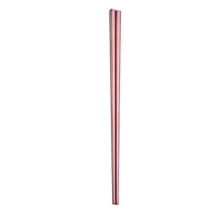 rose gold 1 пара, 304 нержавеющая сталь, палочки для еды, цветные, цветные, металлические, в китайском стиле, палочки для еды, Fansy, цветная кухонная посуда, Прямая поставка - Цвет: rose gold