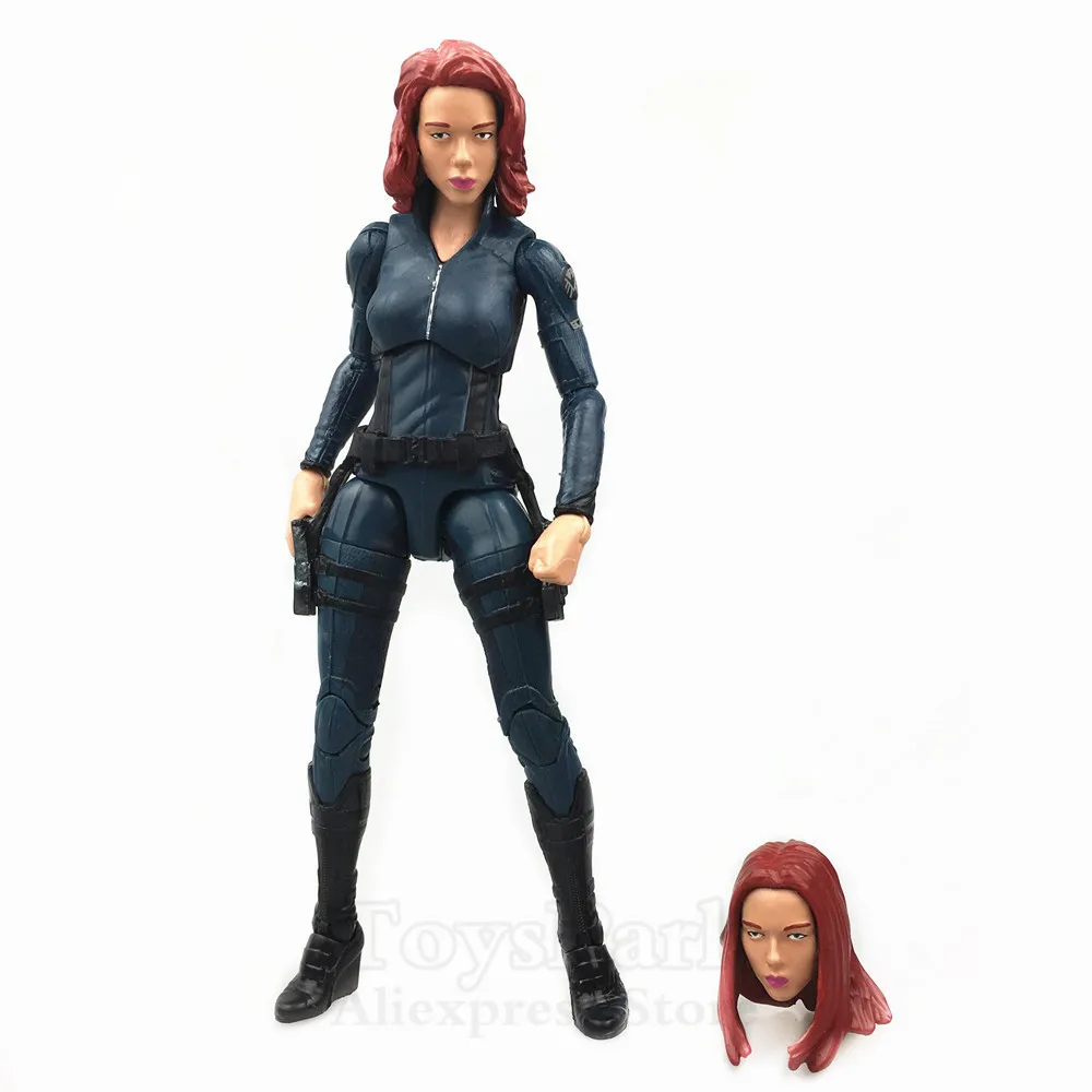 

Custom Marvel Legends 6" Black Widow Action Figure From Movie Avenger AOU Captain America Scarlett Original ML Body
