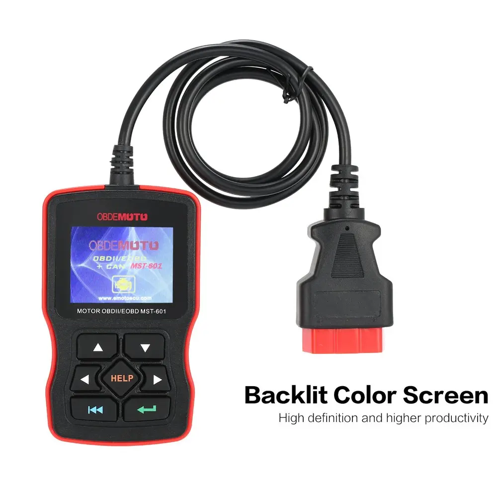 OBDEMOTO OBDII OBD2 MST 601 Автомобильный сканер неисправностей двигателя Авто