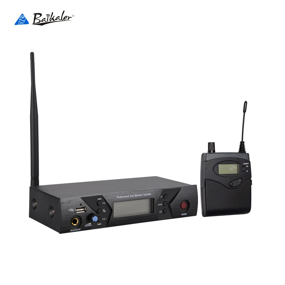 New Wireless in ear Monitor System ear monitoring systems Wireless Stage Monitor System IEM bodypack monitor with USB Input