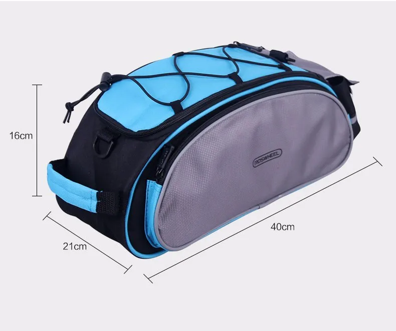 Sale ROSWHEEL Bicycle 13L Carrier Bag Bike Rack Pannier Trunk Basket Back Seat Shelf Pouch Cycling Luggage Shoulder Handbag 14541 1 Sale ROSWHEEL Bicycle 13L Carrier Bag Bike Rack Pannier Trunk Basket Back Seat Shelf Pouch Cycling Luggage Shoulder Handbag 14541 1
