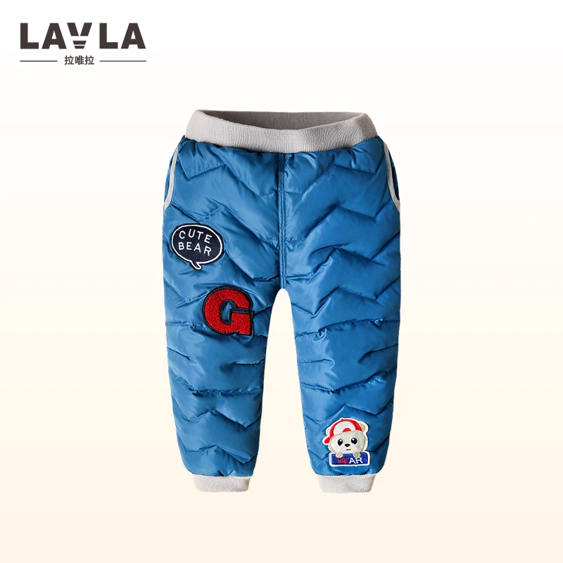 

2017 New Autumn Winter Children Leggings Warm Pants Boys Girls Down Trousers Kids Elastic Waist Thick Pants Children's Clothes