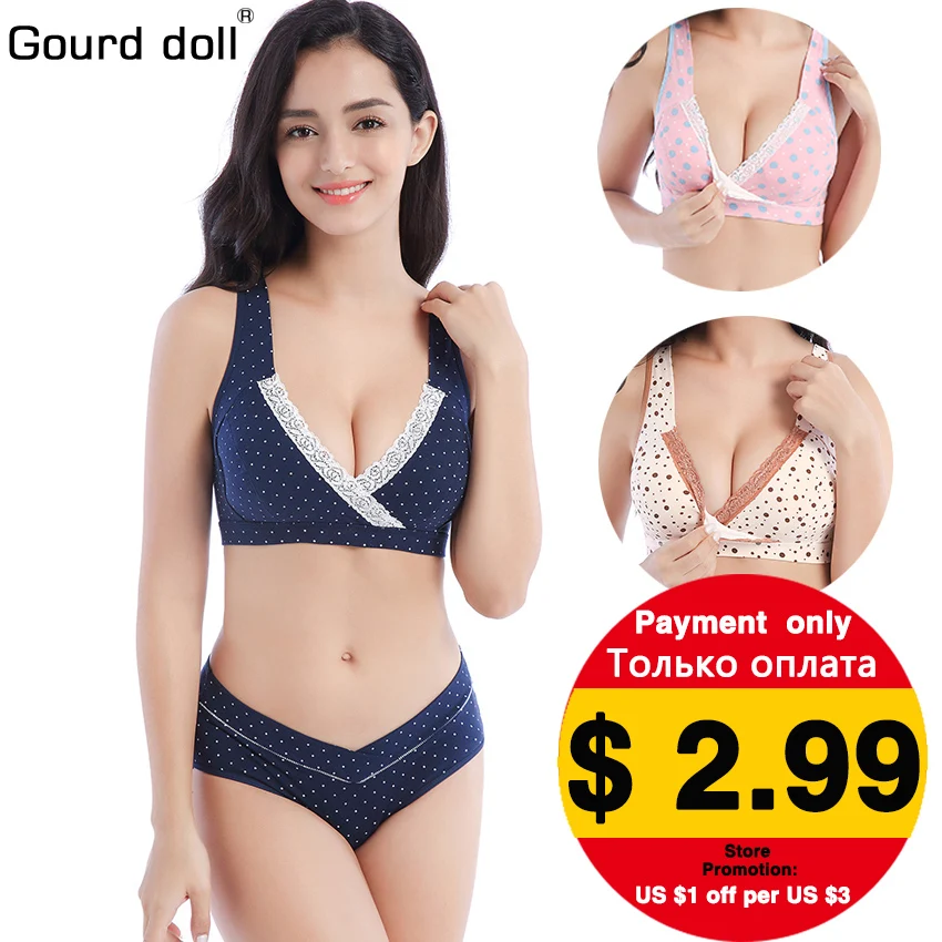 

Soft Lace BreastFeeding Maternity Nursing Bra for Feeding sleep bra Clothes for pregnant women cotton Pregnancy Underwear Bras