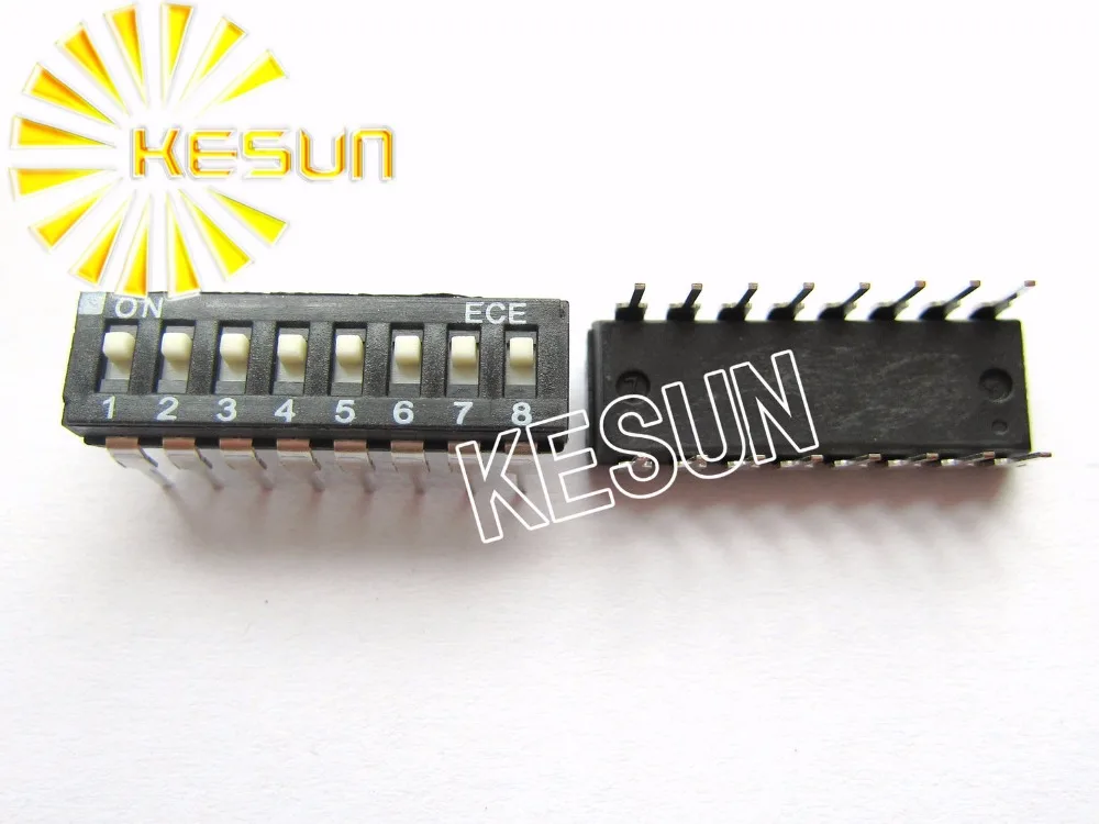 

100% Оригинальный EAH108 8 позиций 2,54 мм IC Тип Черный DIP переключатель EAH108EZ x 100 шт.