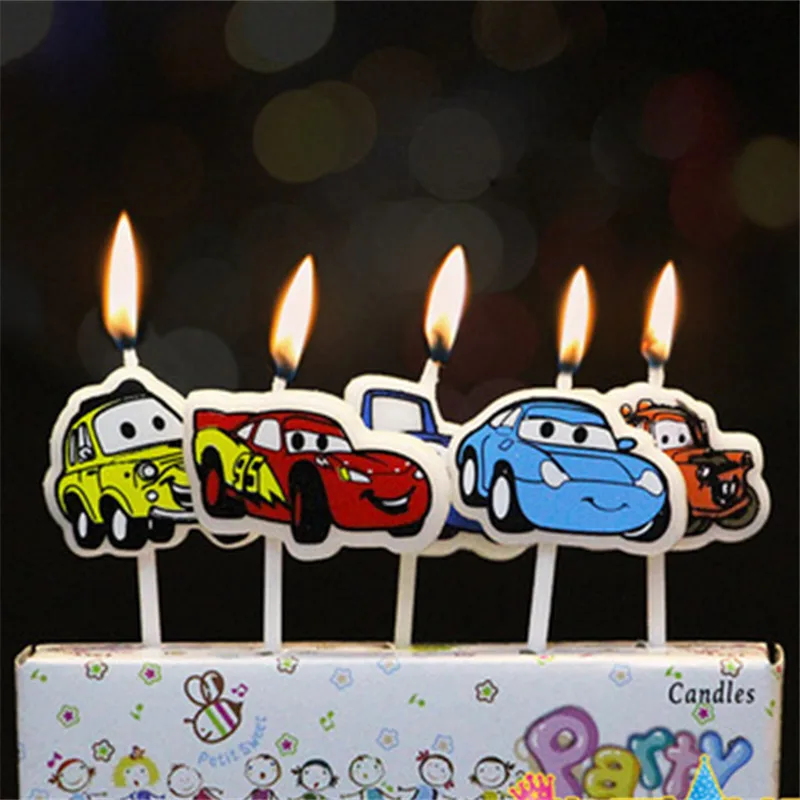Hot Sale 5pcs Lot 95 Cars Lightning Mcqueen Party Supplies Kids