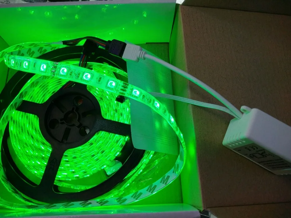5 м/рулон 300 LED RGB SMD 5050 Гибкая Водонепроницаемая светодиодная лента + 24/44key ИК пульт