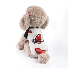 Летняя футболка с принтом арбуза для питомцев; милые хлопковые костюмы для щенков; домашняя одежда для домашних животных; одежда для собак; рубашка для маленьких собак