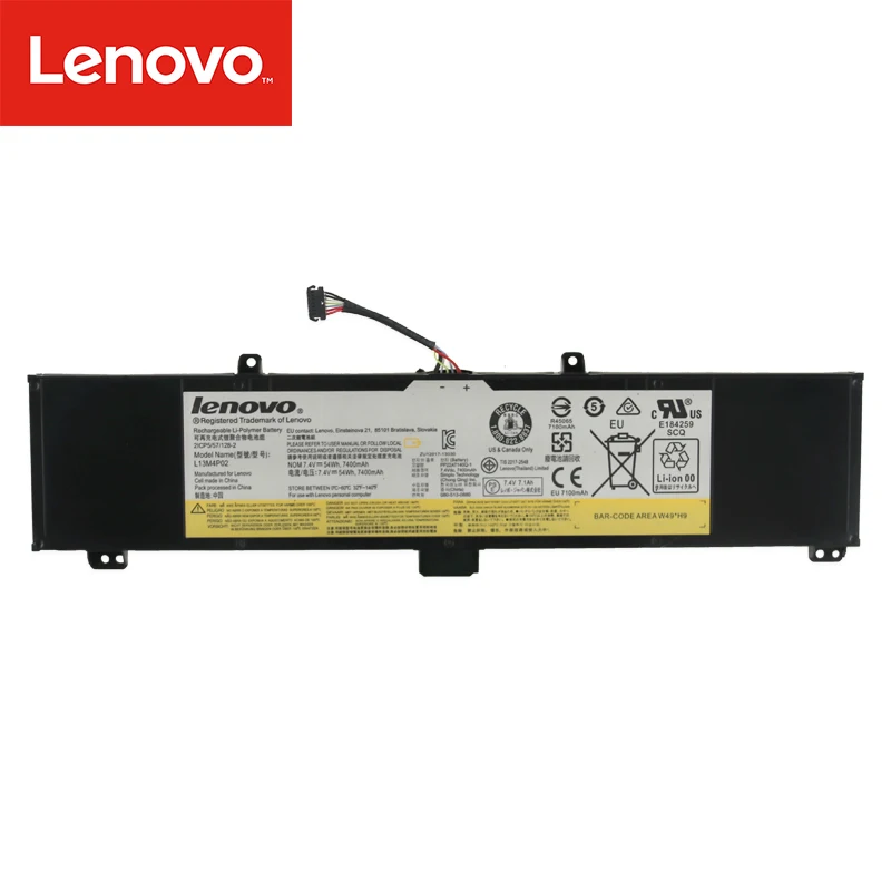 Продажа Оригинальный аккумулятор для ноутбука lenovo Y50 70 Y70 70 Y70 121500250 планшет L13M4P02 L13N4P01 L13M4P02 7,4 V 54Wh