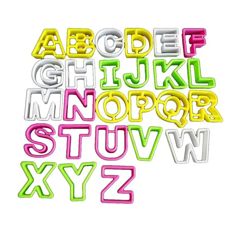 26 шт форма для выпечки тортов DIY тиснением плесень буквы алфавита печенье резак