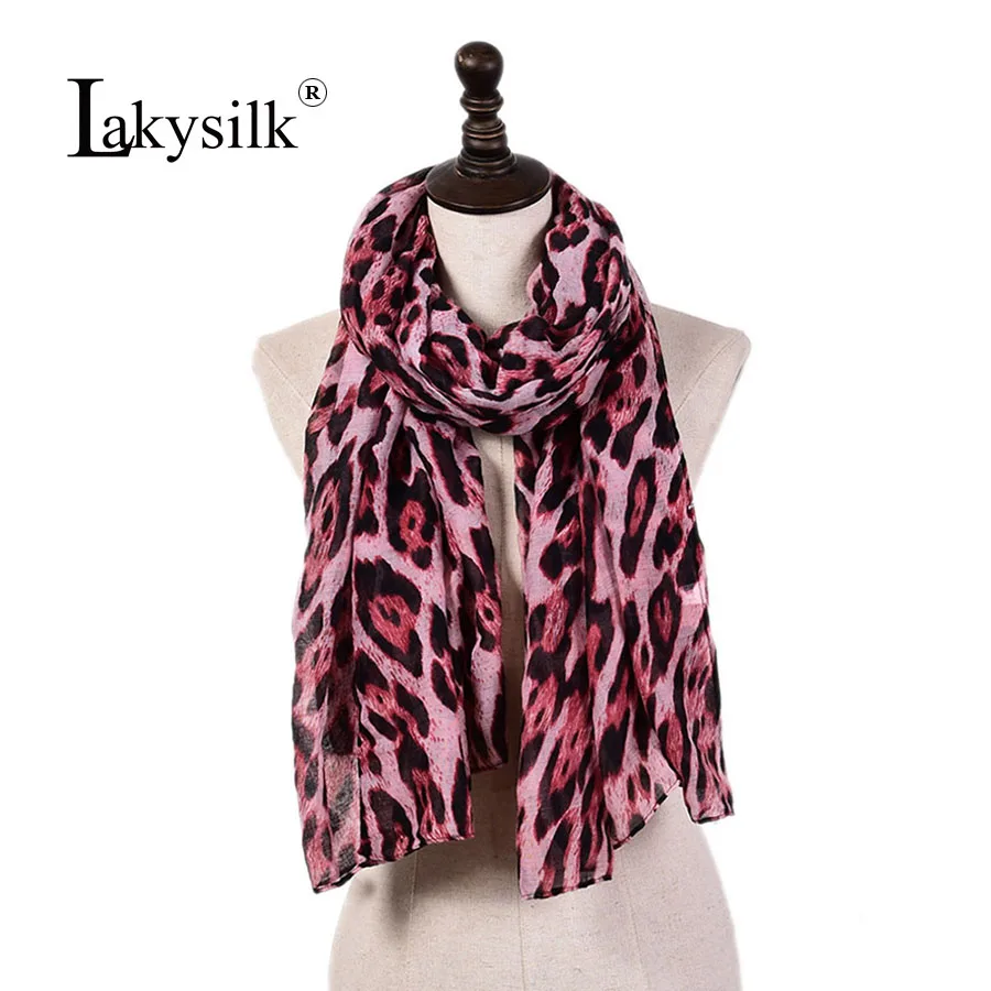 

2019 New Leopard Scarf Women Viscose Soft Red Scarves Female Print Fashion Shawls Girls Neck Head Long Scarf Accessories
