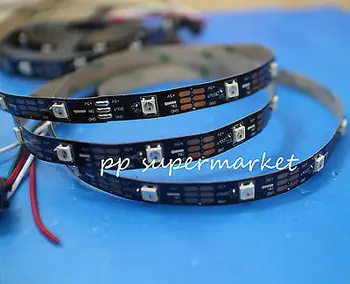 

1m/5m DC5V individually addressable ws2812b led strip ws2811ic Built-in 30 pixels,smart rgb led light tape ribbon IP30