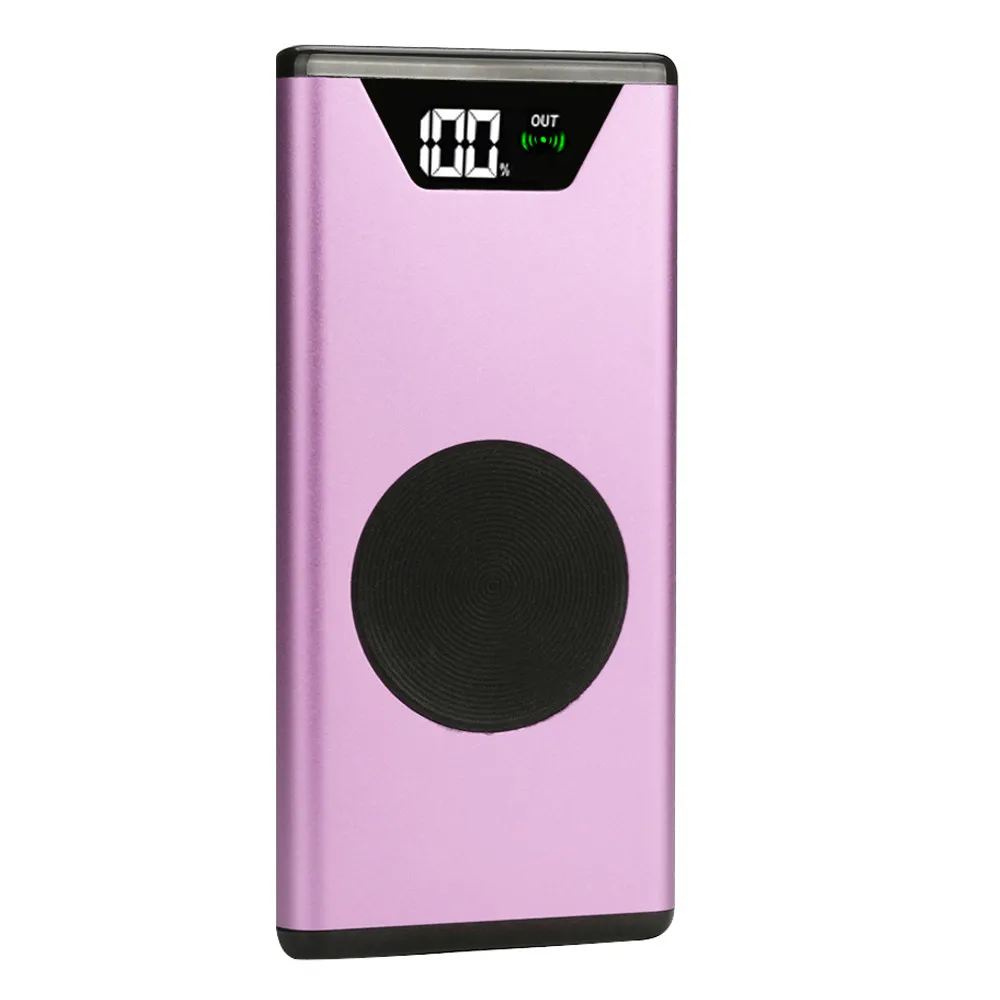 10000 мАч портативный двойной USB внешний аккумулятор зарядное устройство power Bank для телефона Быстрая зарядка мобильный внешняя батарея для телефона power Bank - Цвет: Pink