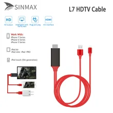 Plug& Play HD tv кабель L7 для iphone Беспроводной Wi-Fi дисплей донгл приемник 1080P HD tv Stick Airplay медиа стример медиа адаптер