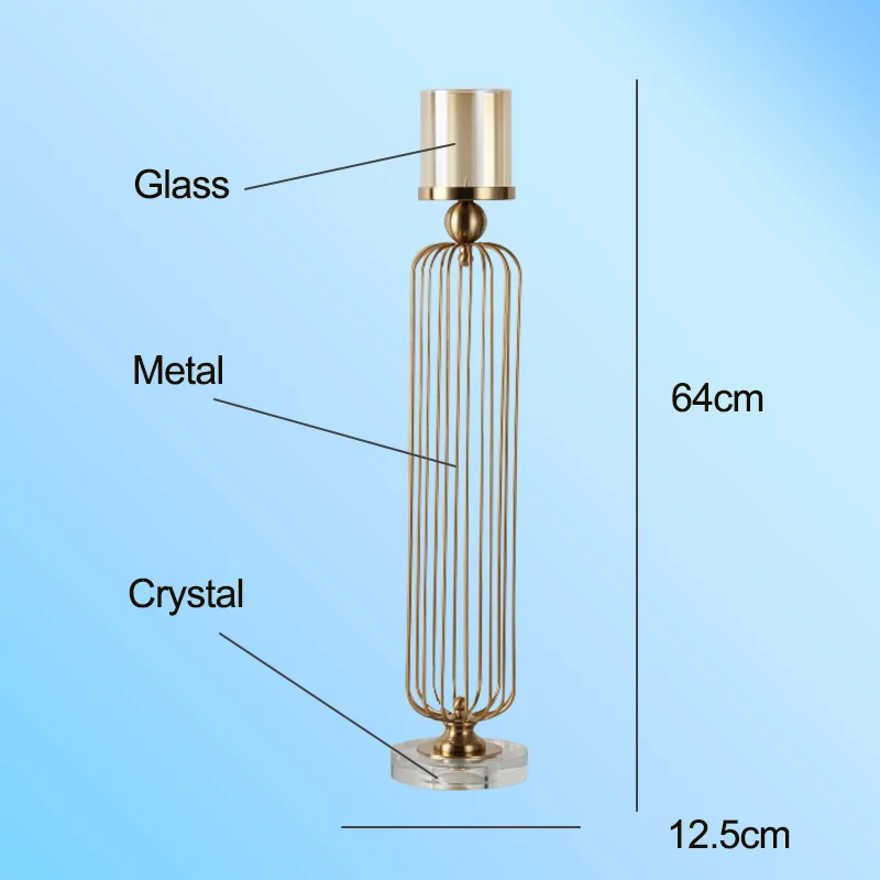 Подсвечник с сетой из металли в ванную подсвечники для декора дома подсвечник цилиндр для бани и сауны новогодний подсвечник фонарь декоративный для ужина хрустальный подсвечник - Цвет: Type-M